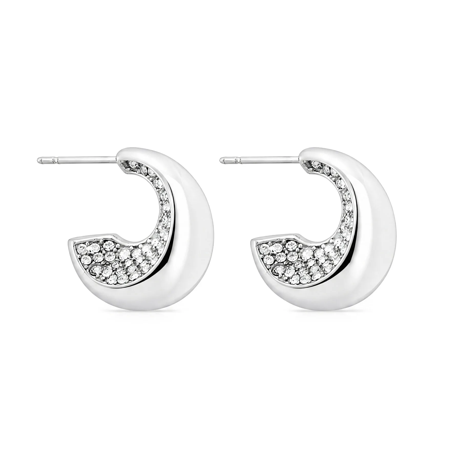 Обици Guess JUBE06 249JW Сребрист – Обеци