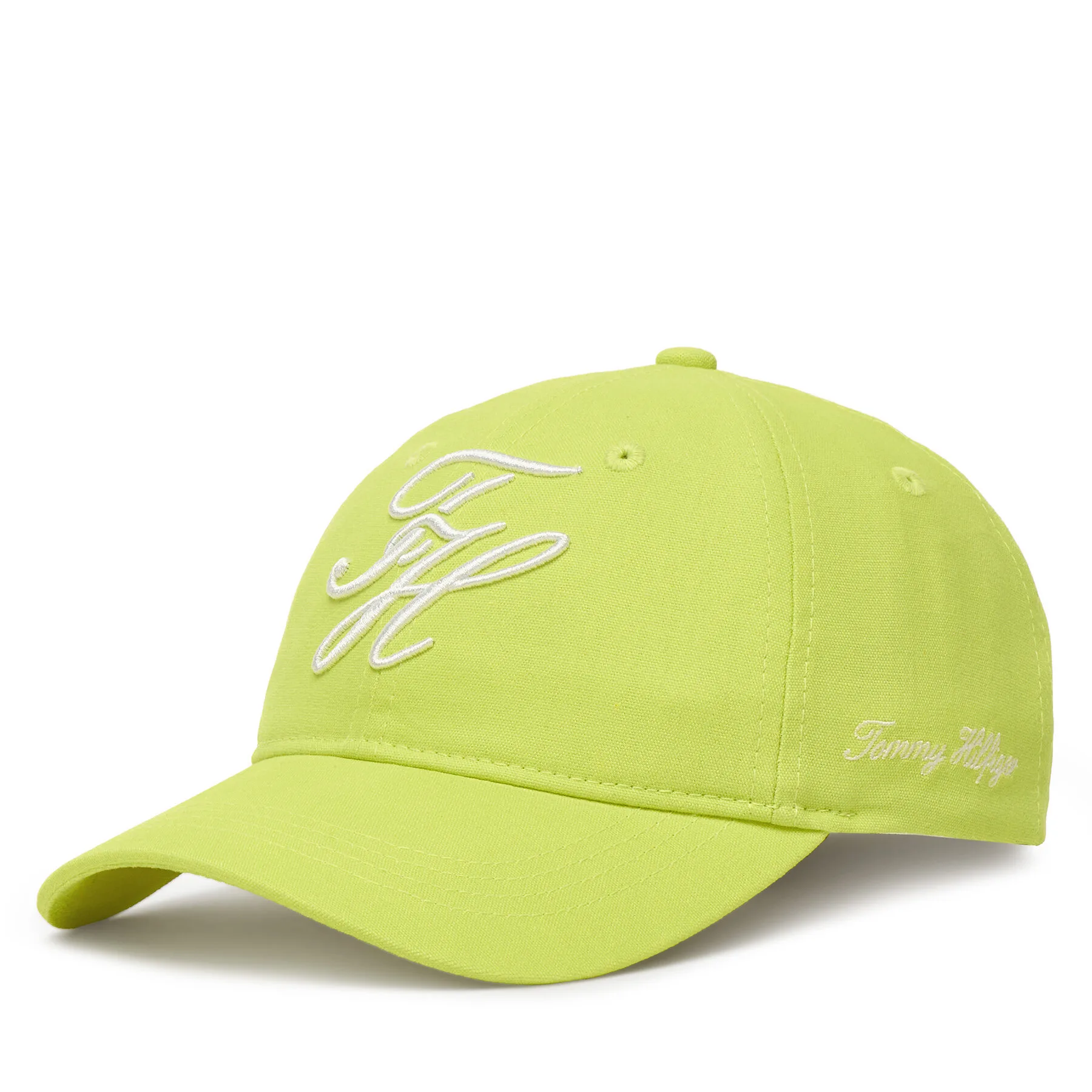 Шапка с козирка Tommy Hilfiger Logo Embroidery Baseball Cap AW0AW18338 Зелен – Шапки с козирка