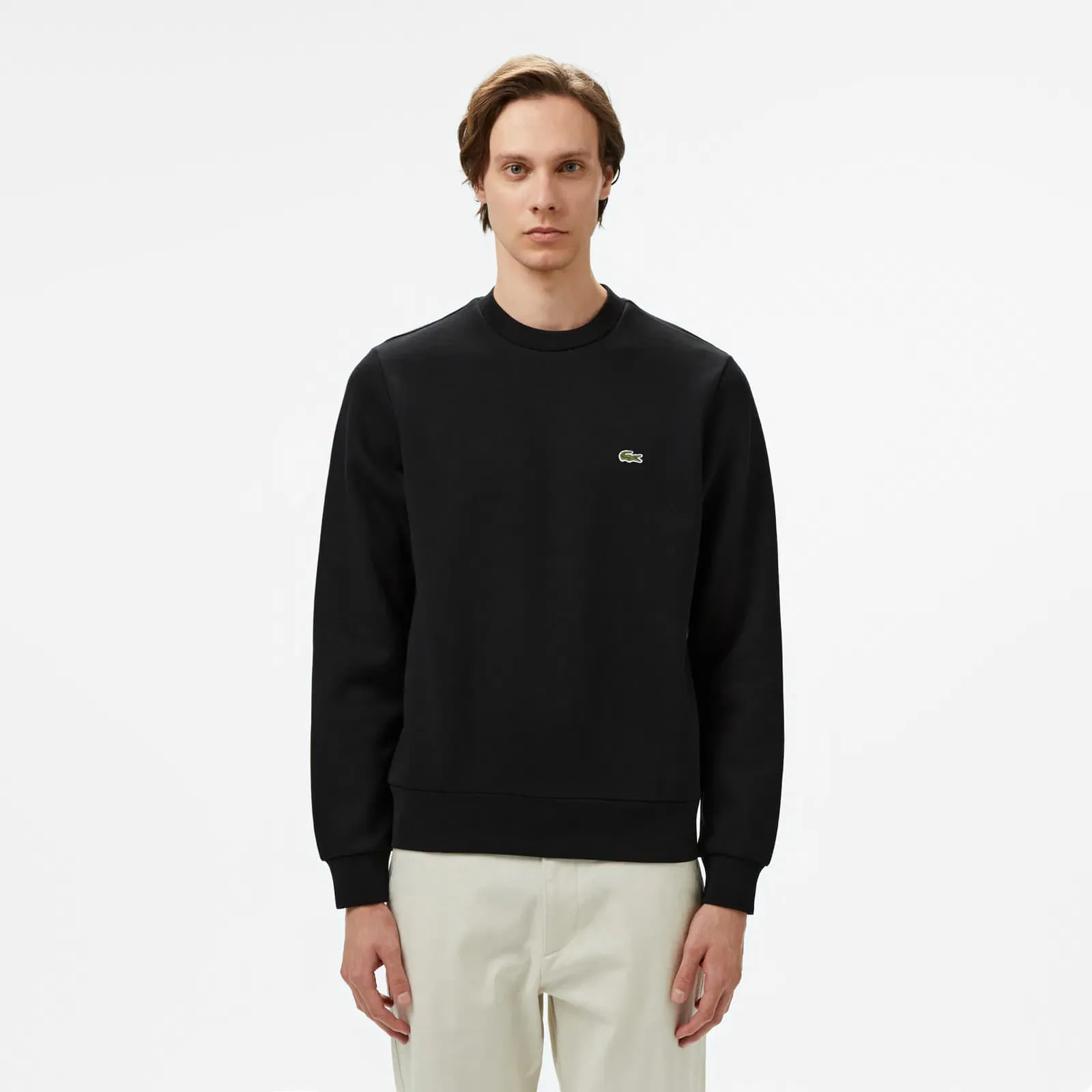 Мъжки суитшърт LACOSTE Sweatshirts черен – Black – Мъжки суитшърти без цип
