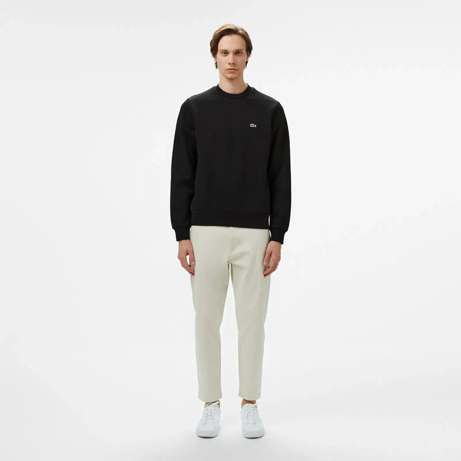 Мъжки суитшърт LACOSTE Sweatshirts черен – Black – Мъжки суитшърти без цип