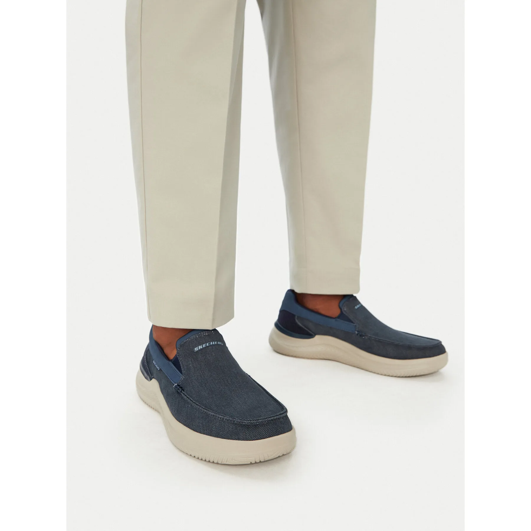 Обувки Skechers Relaxed Fit: Hasting - Fielden 205066/NVY Тъмносин – Мъжки затворени обувки