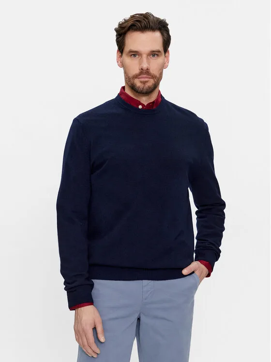 United Colors Of Benetton Пуловер 1002U1G34 Тъмносин Regular Fit – Мъжки пуловери и жилетки