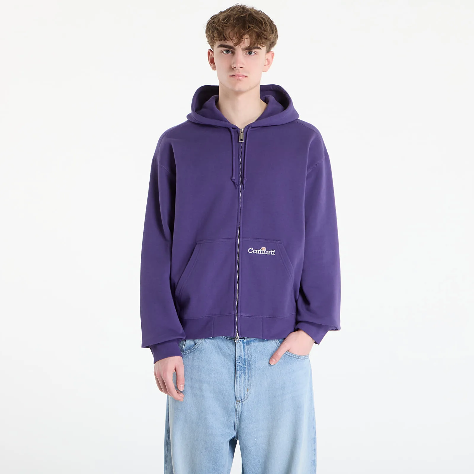 Мъжки суитшърт с качулка Carhartt WIP Hooded Label Jacket – Calla – Мъжки худита