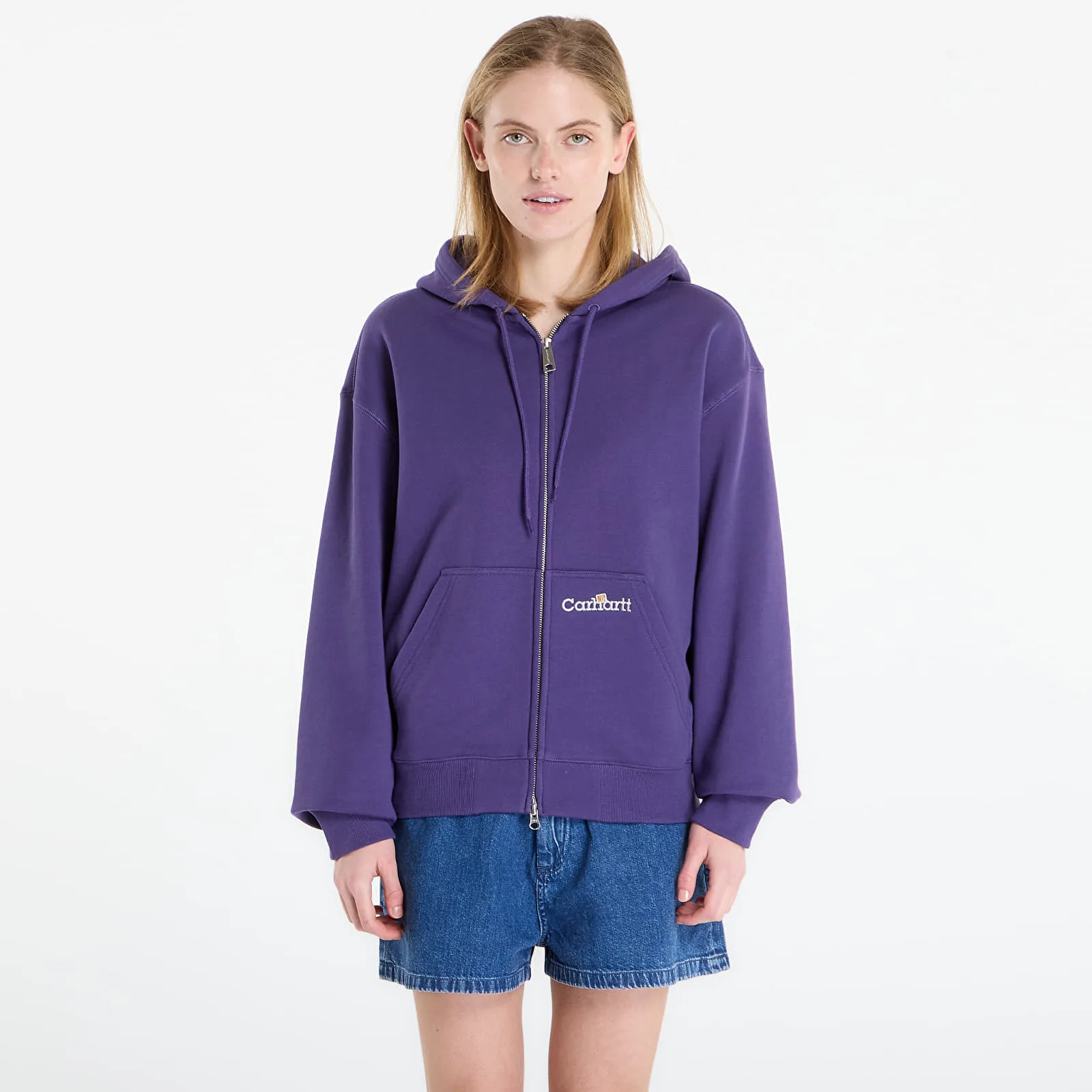 Мъжки суитшърт с качулка Carhartt WIP Hooded Label Jacket – Calla – Мъжки худита