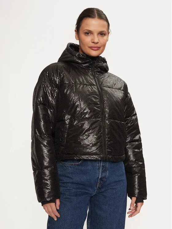 DKNY Пухено яке DP4J9549 Черен Relaxed Fit – Дамски пухени якета