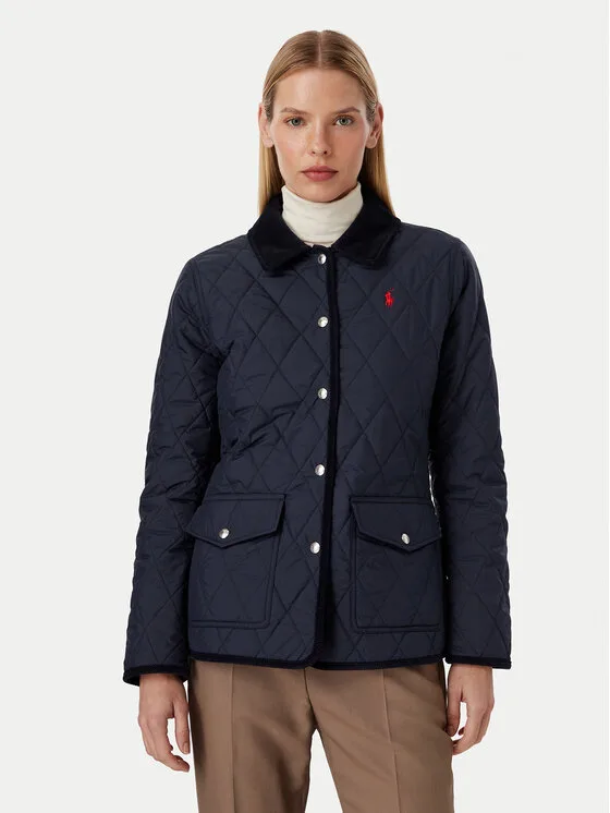 Дамско яке Polo Ralph Lauren 211B17293002 тъмносиньо – Дамски преходни якета