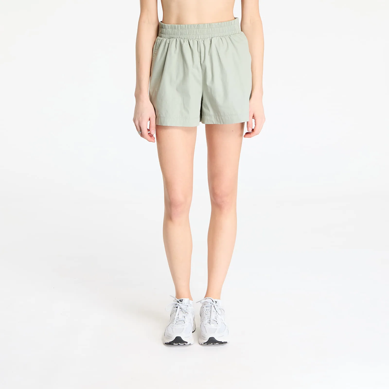 Къси панталони New Era Womens Cotton Black Shorts Pastel Green XL – Дамски къси панталони