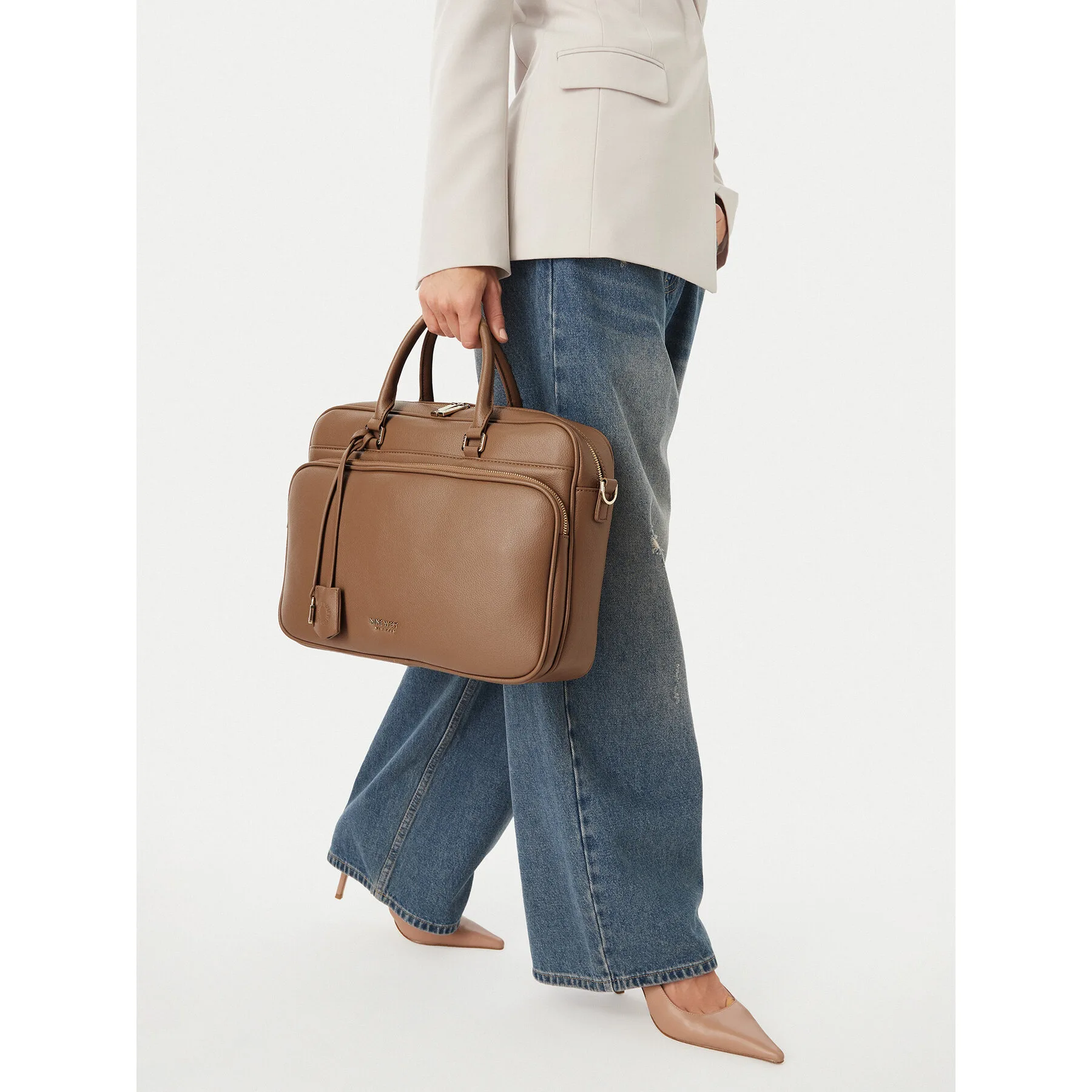 Чанта за лаптоп Nine West EO-LUXE SOCIETY-LA374-4792 Бежов – Чанти за лаптоп