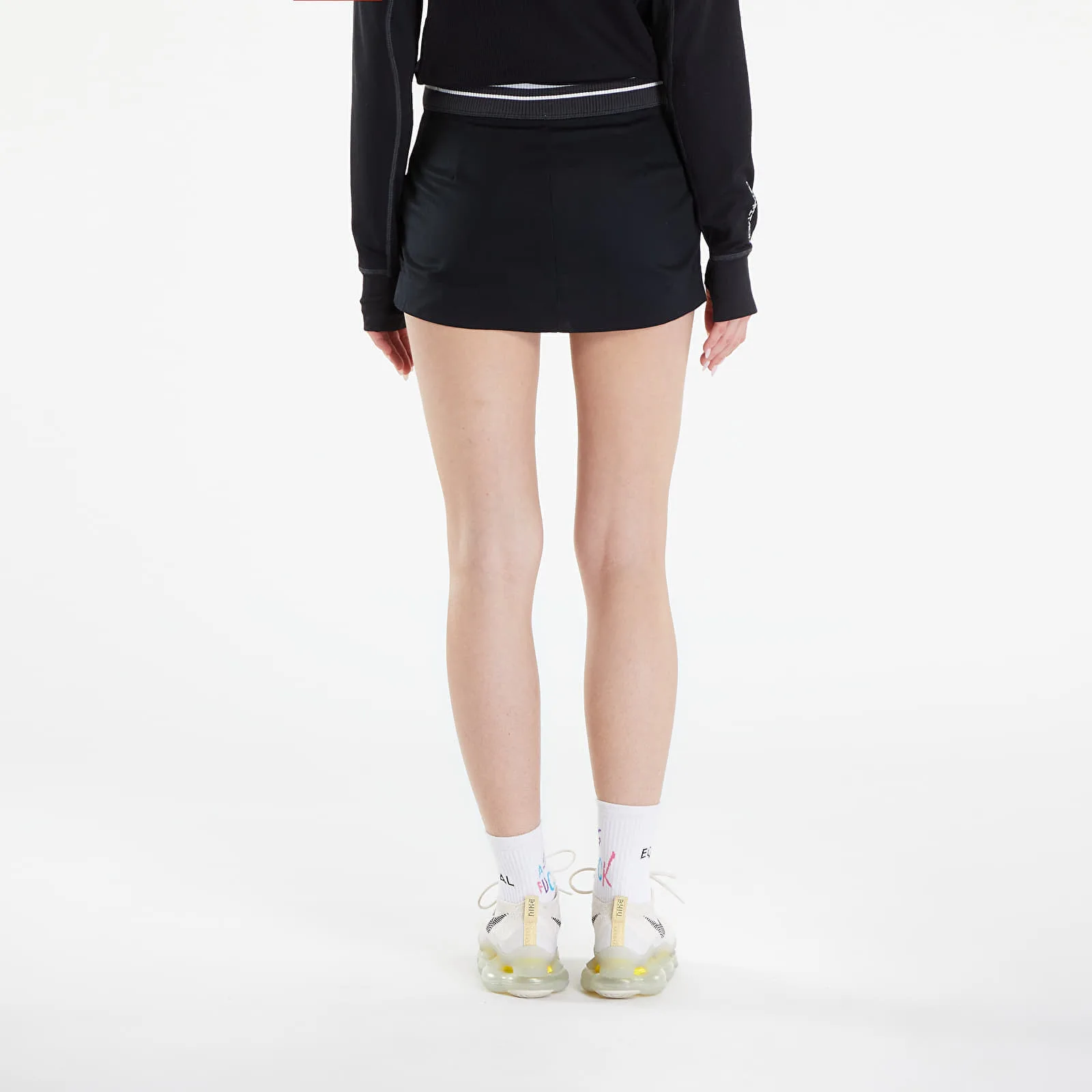 Пола Nike Sportswear Women's Canvas Low-Rise Mini Skirt Black/ Anthracite XXL – Black|Anthracite – Дамски поли
