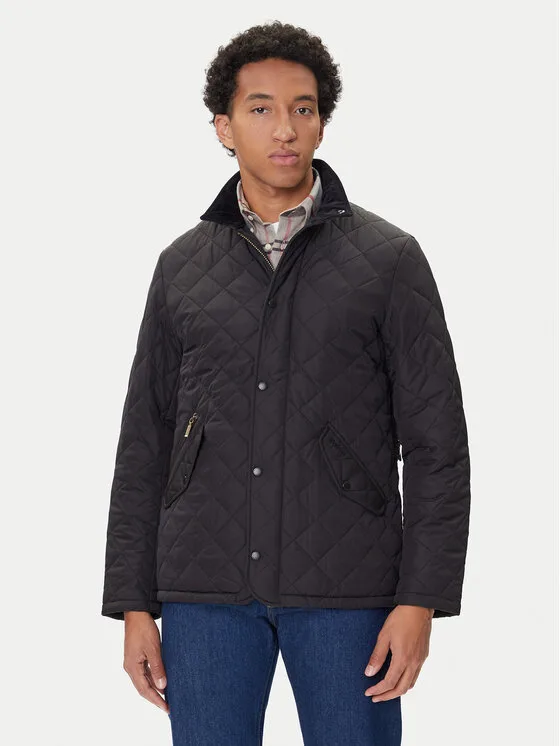 Мъжко яке Barbour Chelsea черно – Черен – Мъжки преходни якета