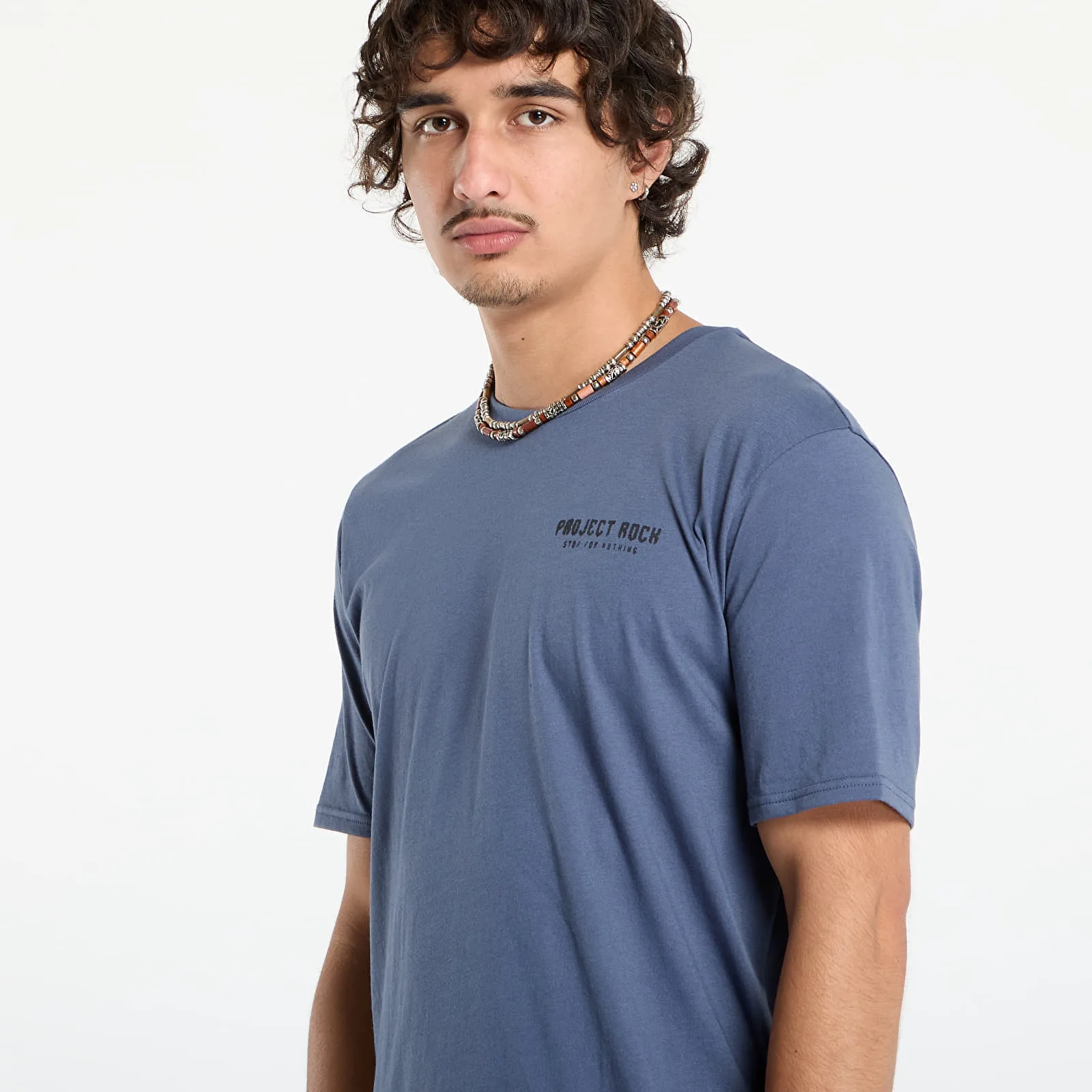 Мъжка тениска Under Armour Project Rock Q3 сива – Grey – Мъжки тениски с къс ръкав