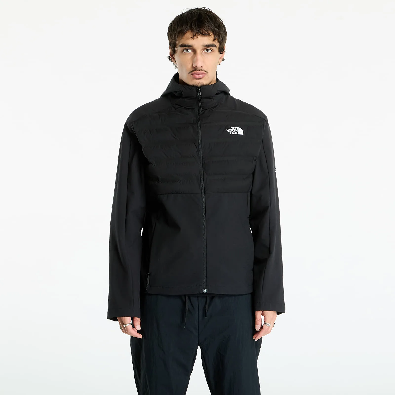 Мъжки суитшърт с качулка The North Face Mountain Athletics Cari черен – TNF Black – Мъжки худита