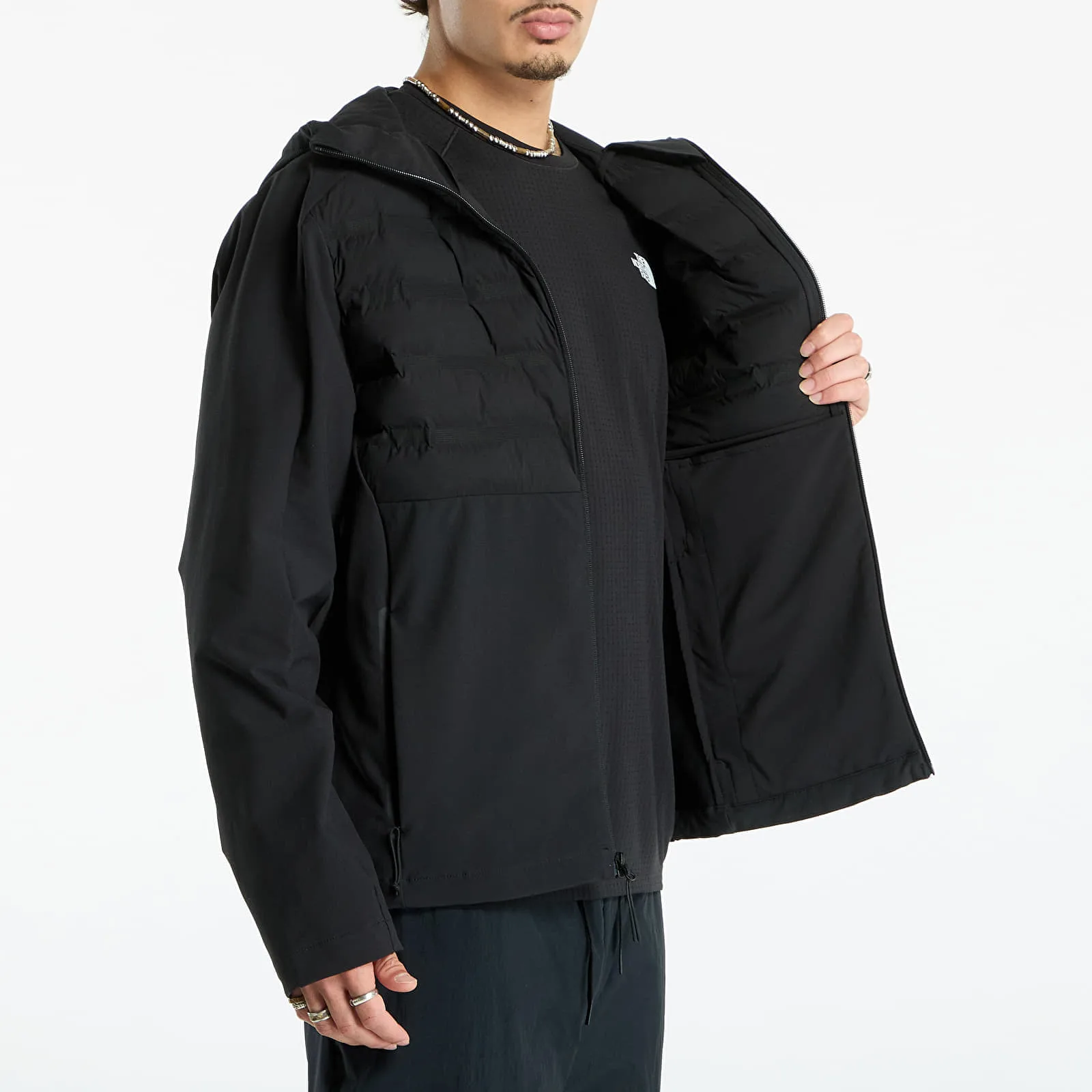 Мъжки суитшърт с качулка The North Face Mountain Athletics Cari черен – TNF Black – Мъжки худита