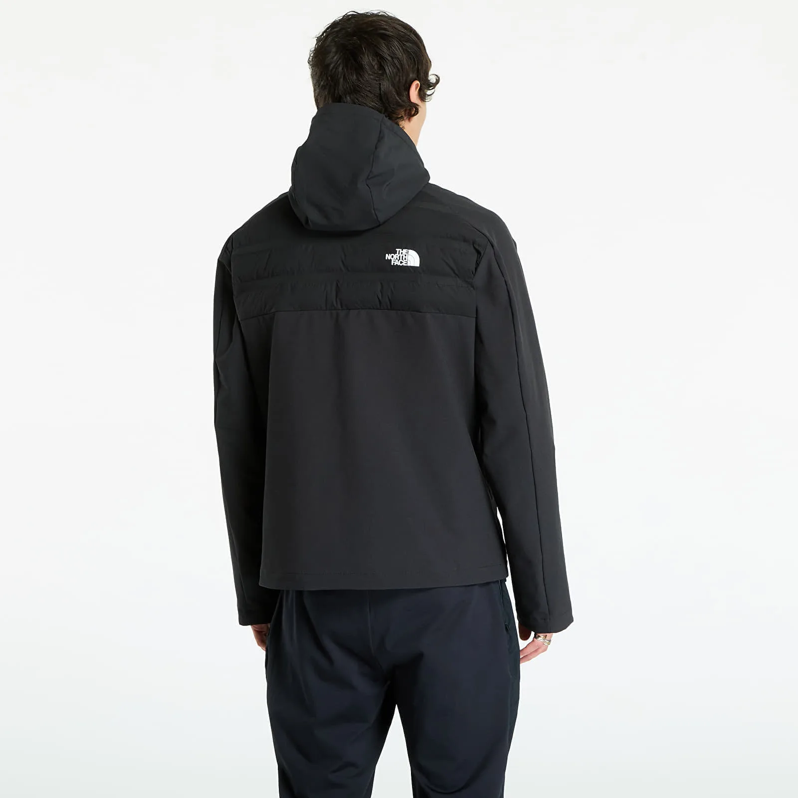 Мъжки суитшърт с качулка The North Face Mountain Athletics Cari черен – TNF Black – Мъжки худита