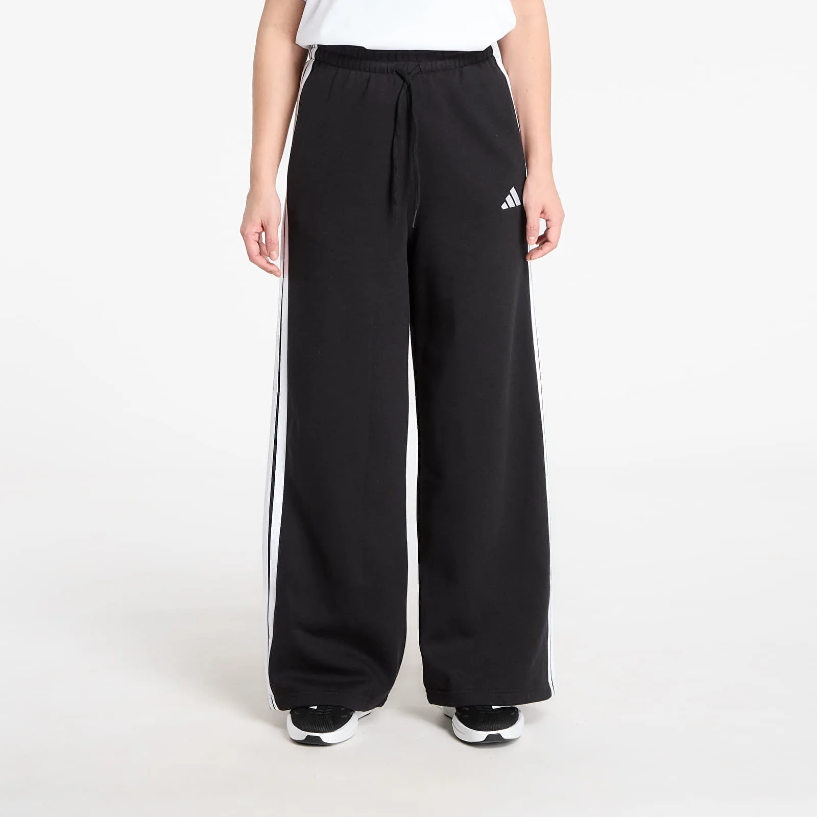 Дамски полар adidas Performance Wide Pant черен – Black – Дамски полари