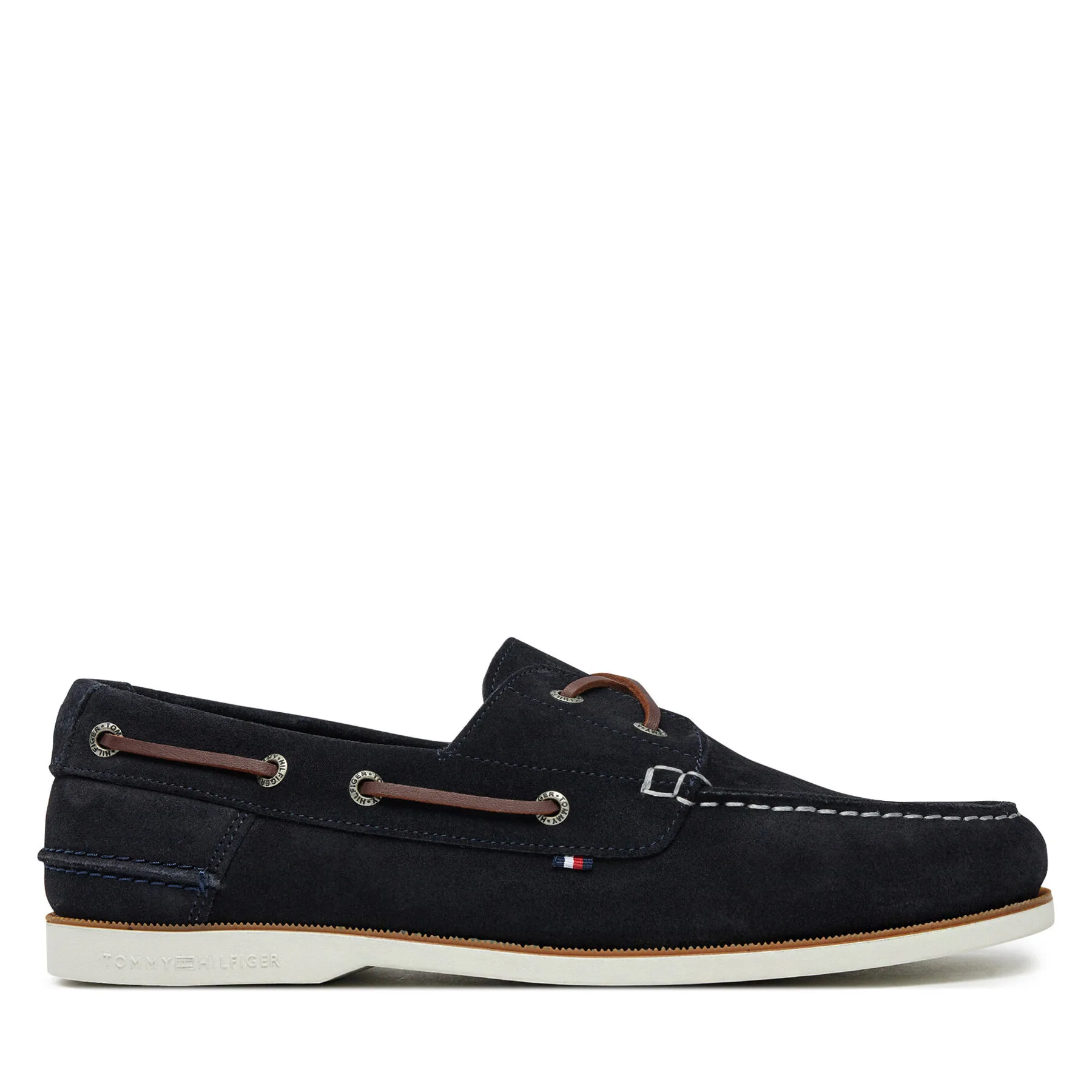 Обувки Tommy Hilfiger Th Boat Shoe Core Suede FM0FM05387 Тъмносин – Мъжки затворени обувки