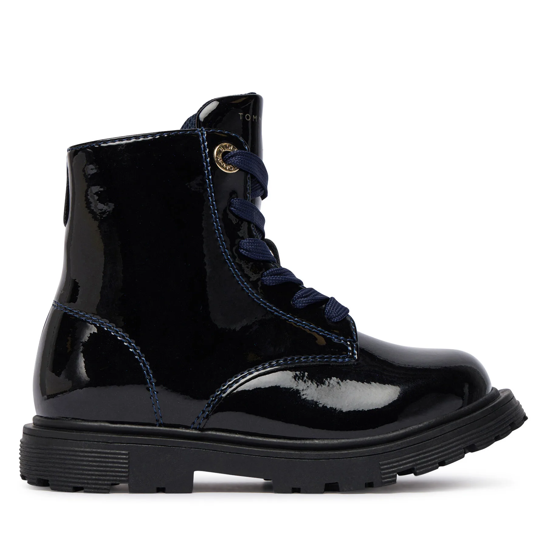 Детски зимни обувки Tommy Hilfiger Lace-Up Bootie тъмносини