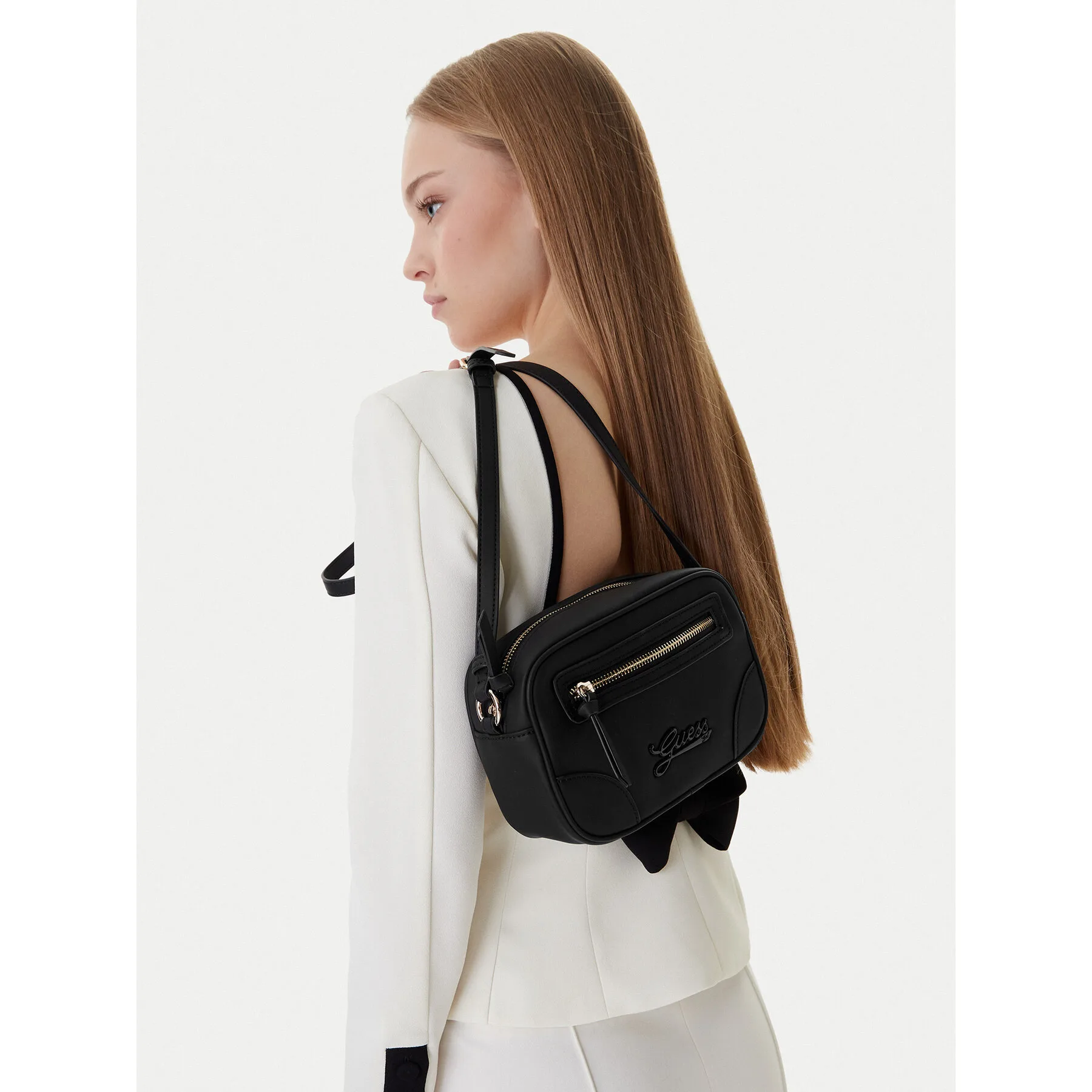 Дамска чанта Guess WGVT0 J6GZ03 черна – Черен – Дамски чанти тип плик
