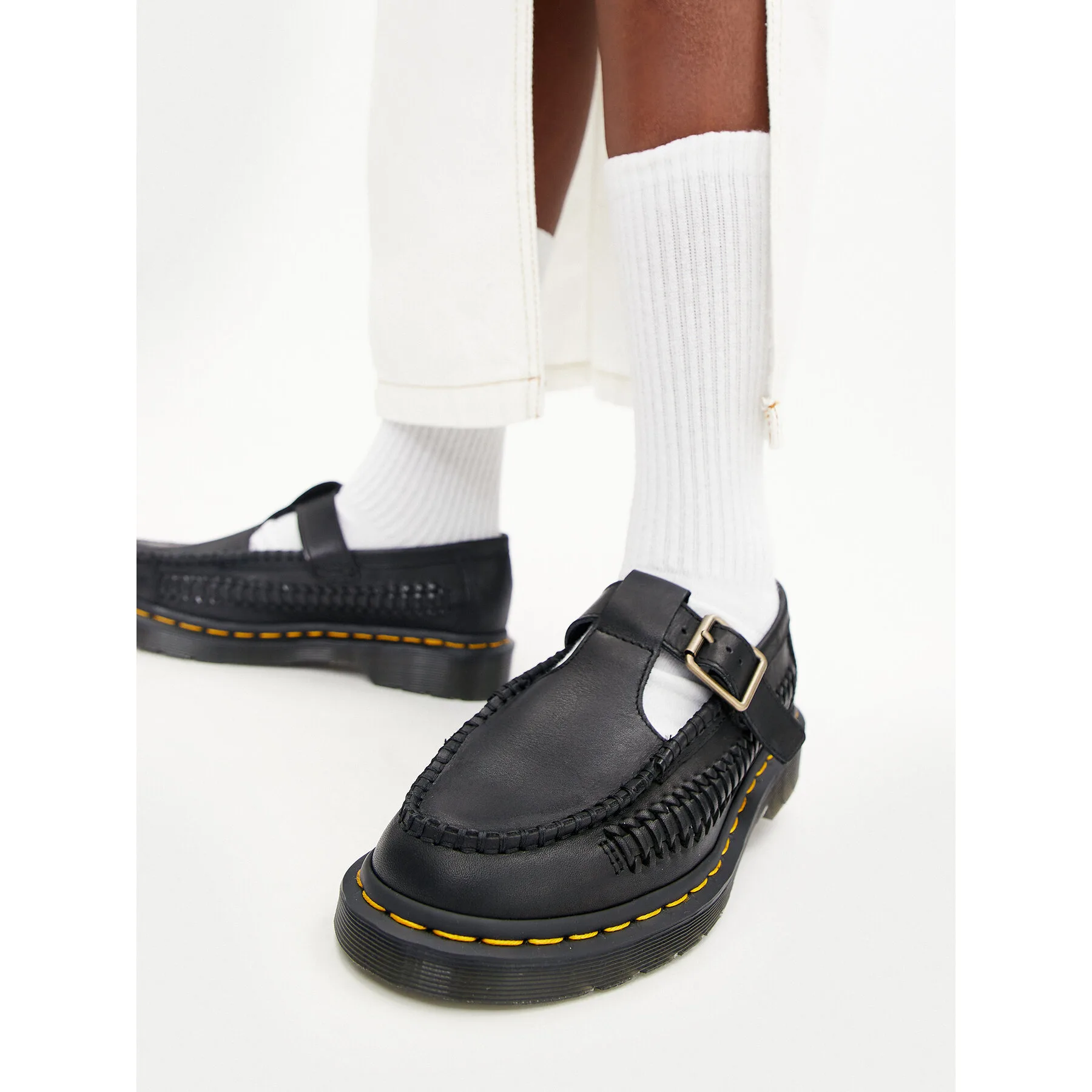 Мъжки обувки Dr. Martens Adrian Bar черни – Черен – Мъжки ежедневни затворени обувки