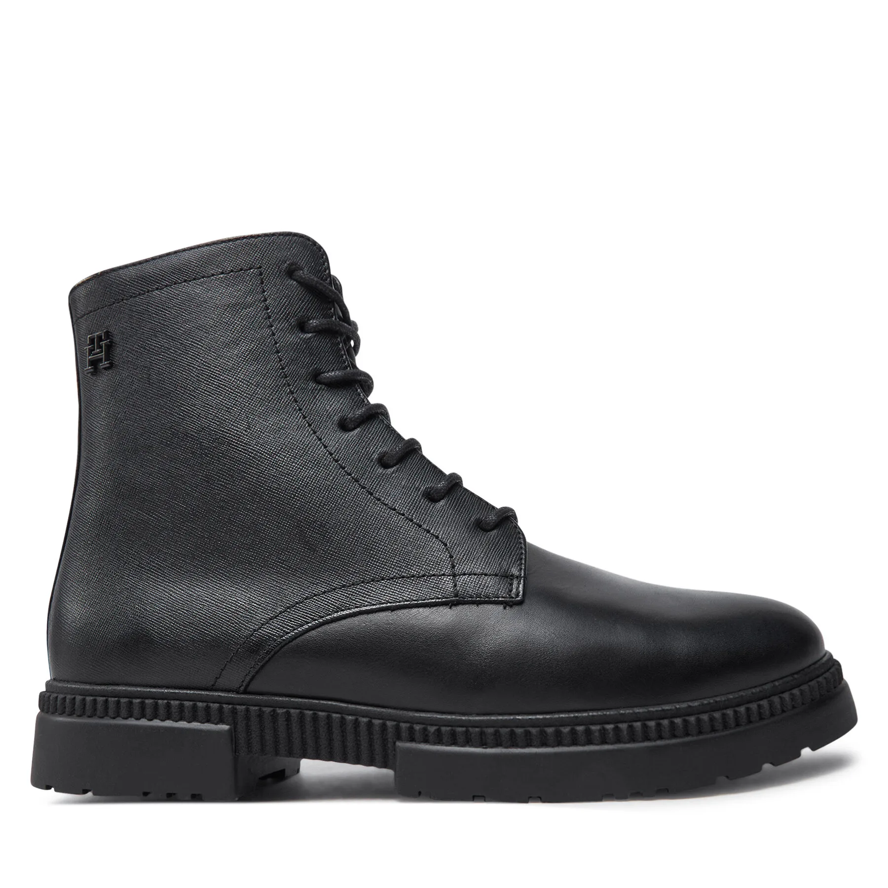Ботуши Tommy Hilfiger Comfort Tl Texture Lth Boot FM0FM05182 Черен – Мъжки ботуши