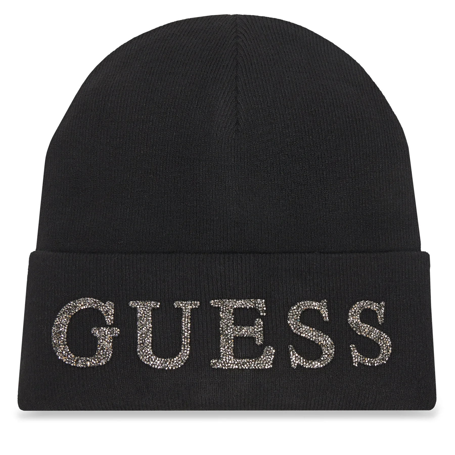 Дамска зимна шапка Guess AW5398 POL01 черна – Черен – Зимни шапки