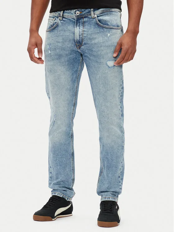 Pepe Jeans Дънки Stanley PM207390 Син Slim Fit – Мъжки slim дънки