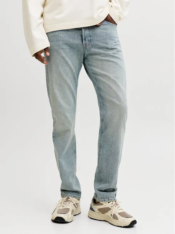 Jack & Jones Дънки Chris 12294331 Син Relaxed Fit – Мъжки straight дънки