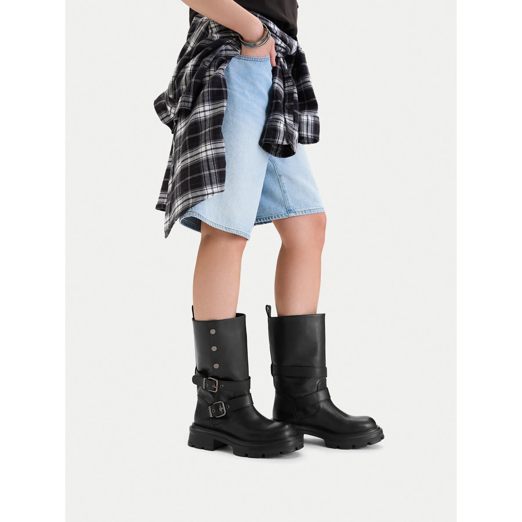 Ботуши G-Star Raw EO-GLCIEA-8137 Черен – Дамски равни ботуши