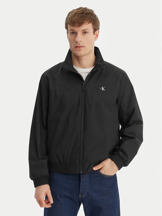 Мъжко яке Calvin Klein Jeans Harrington черно – Черен – Мъжки преходни якета