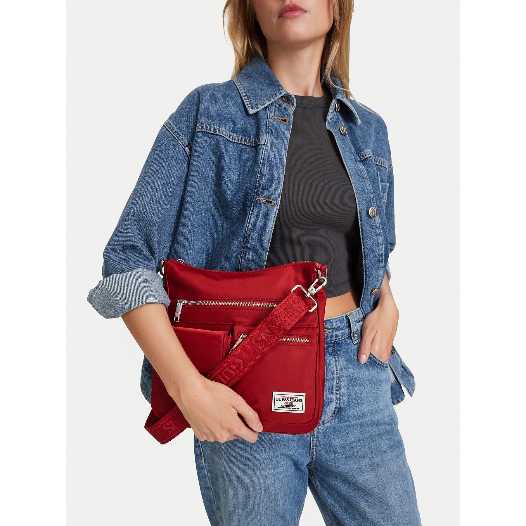 Дамска чанта Guess Jeans CWBEO-GUESS-B-004-10 Червен – Чанти