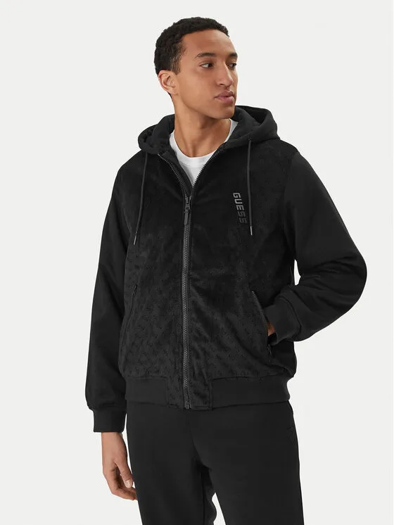 Guess Преходно яке Z6RL00 KD622 Черен Regular Fit – Мъжки преходни якета