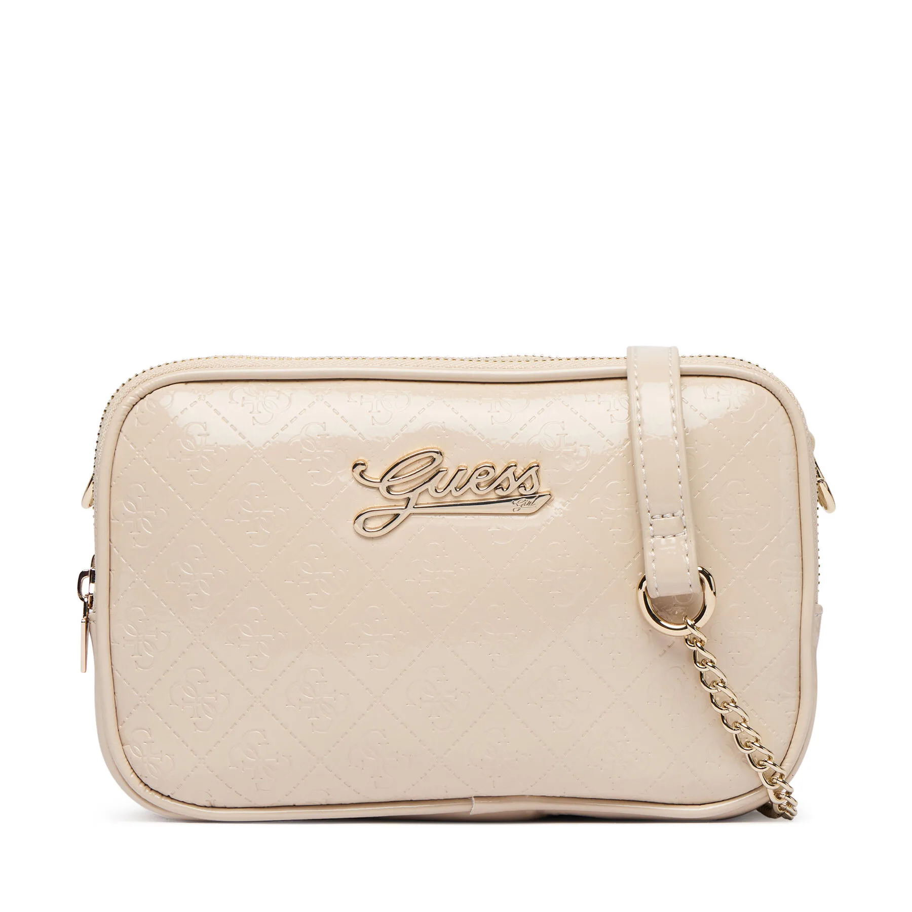 Дамска чанта Guess J6BZ12 W3984 Светлобежов – Дамски чанти тип плик