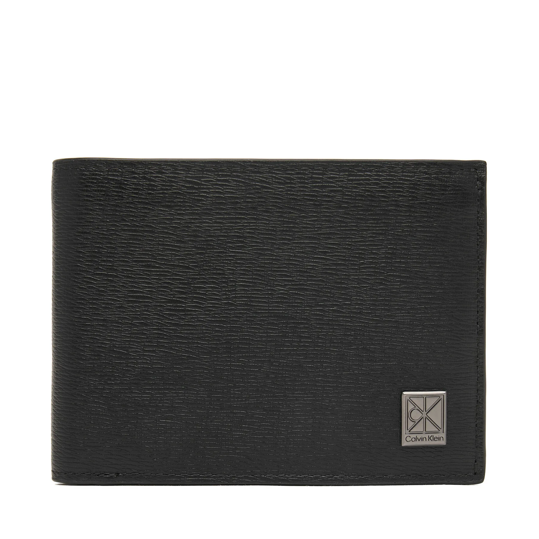 Портфейл Calvin Klein Emblem Hw Trifold W/ Coin LV04D1283G Черен – Мъжки портмонета
