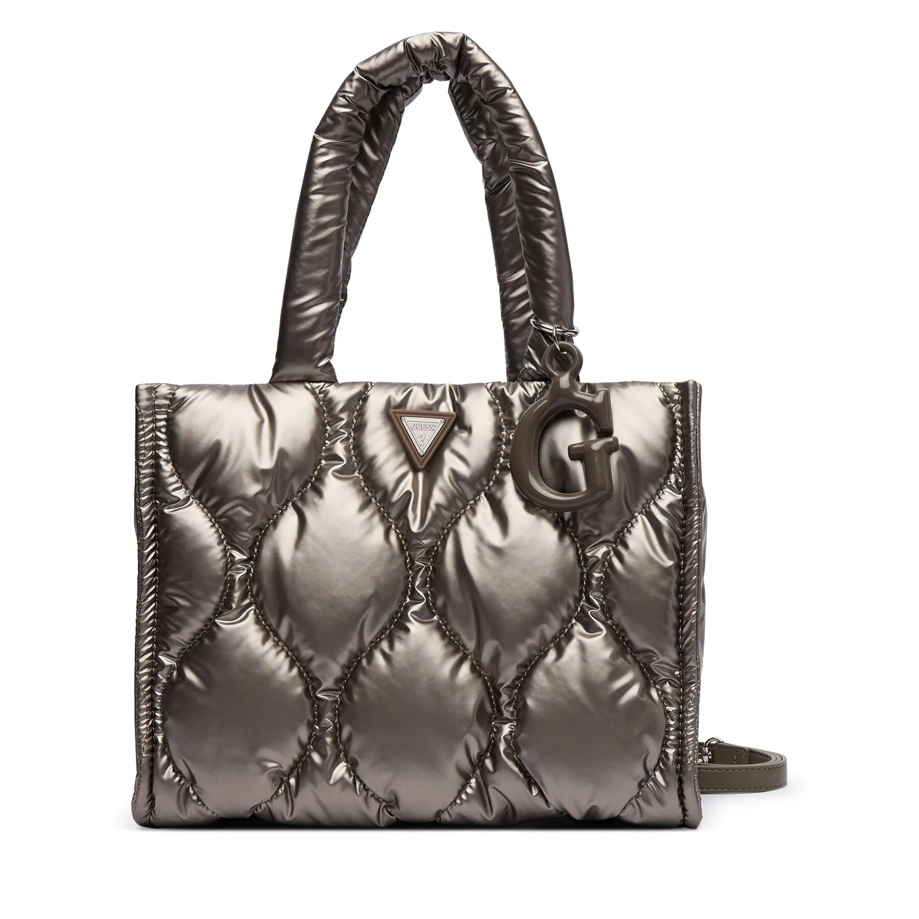 Дамска чанта Guess сива – Класически дамски чанти