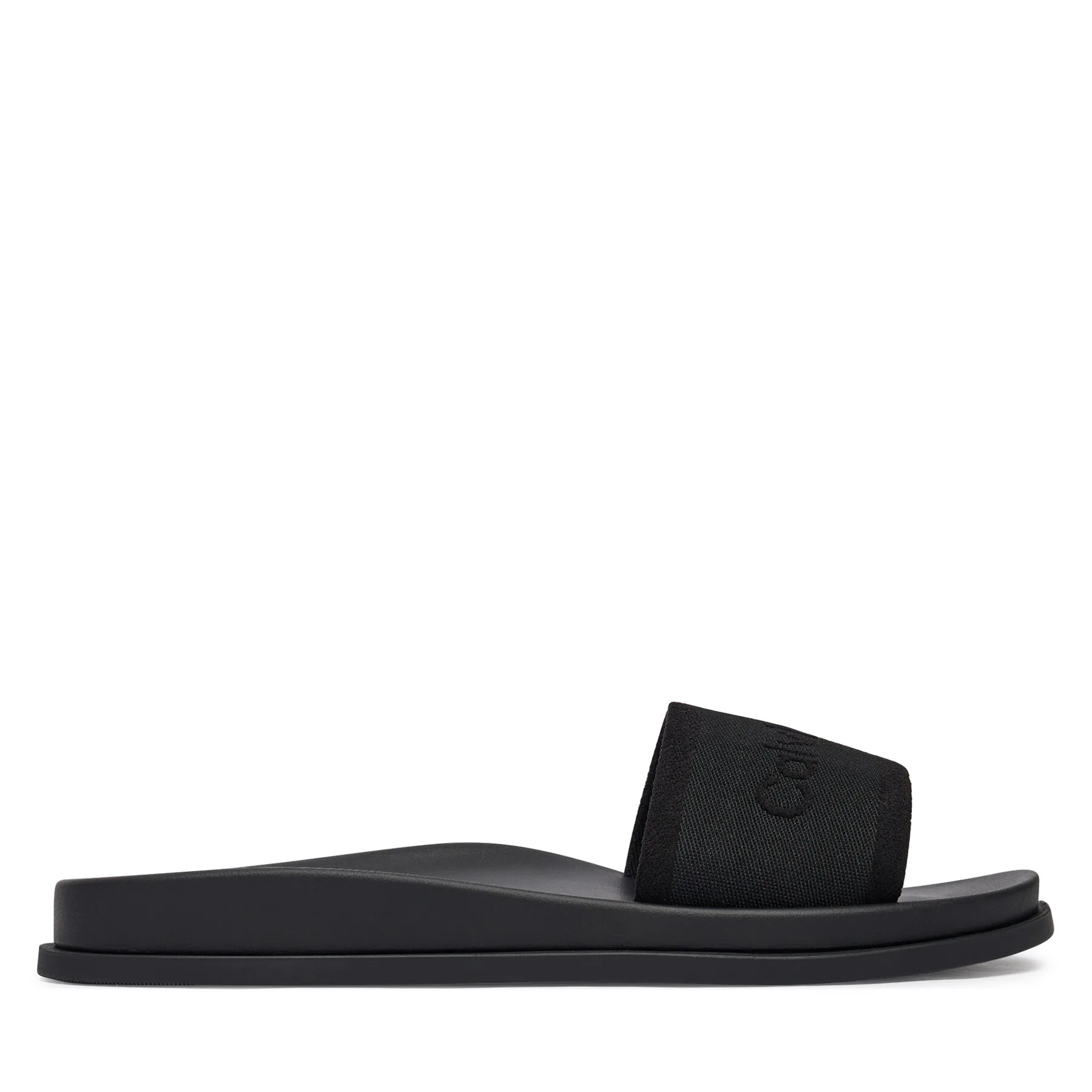 Чехли Calvin Klein City Sandal Mule Webbing HW0HW02887 Черен – Дамски чехли