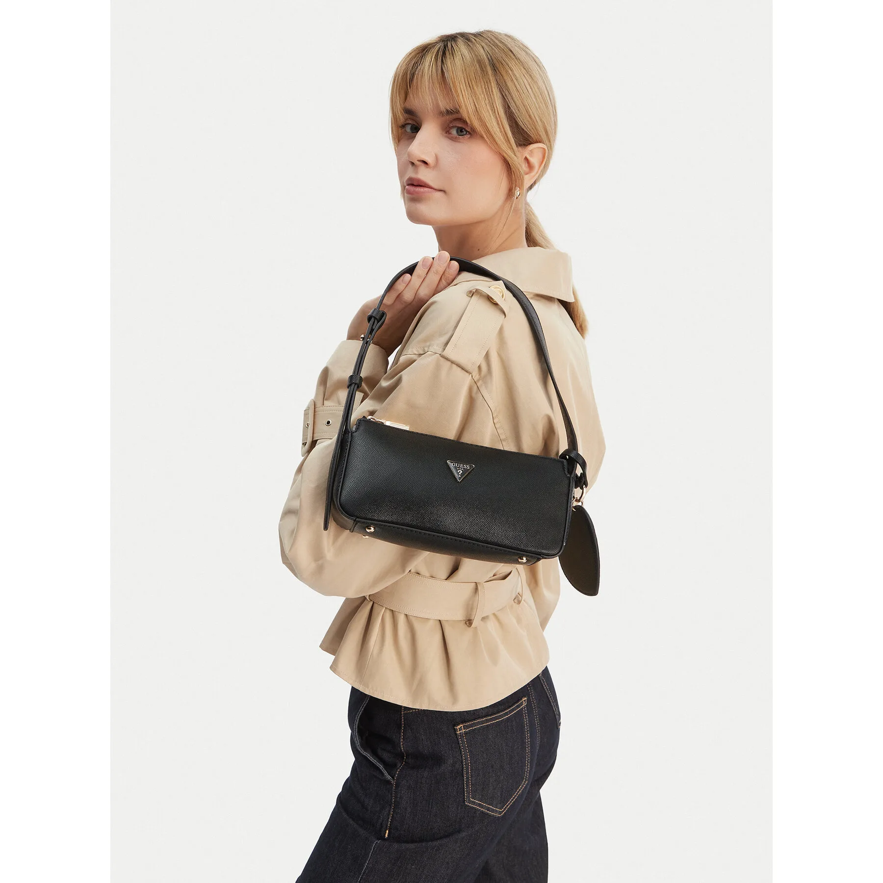 Дамска чанта Guess Isobel Mini HWBG99 32720 Черен – Класически дамски чанти