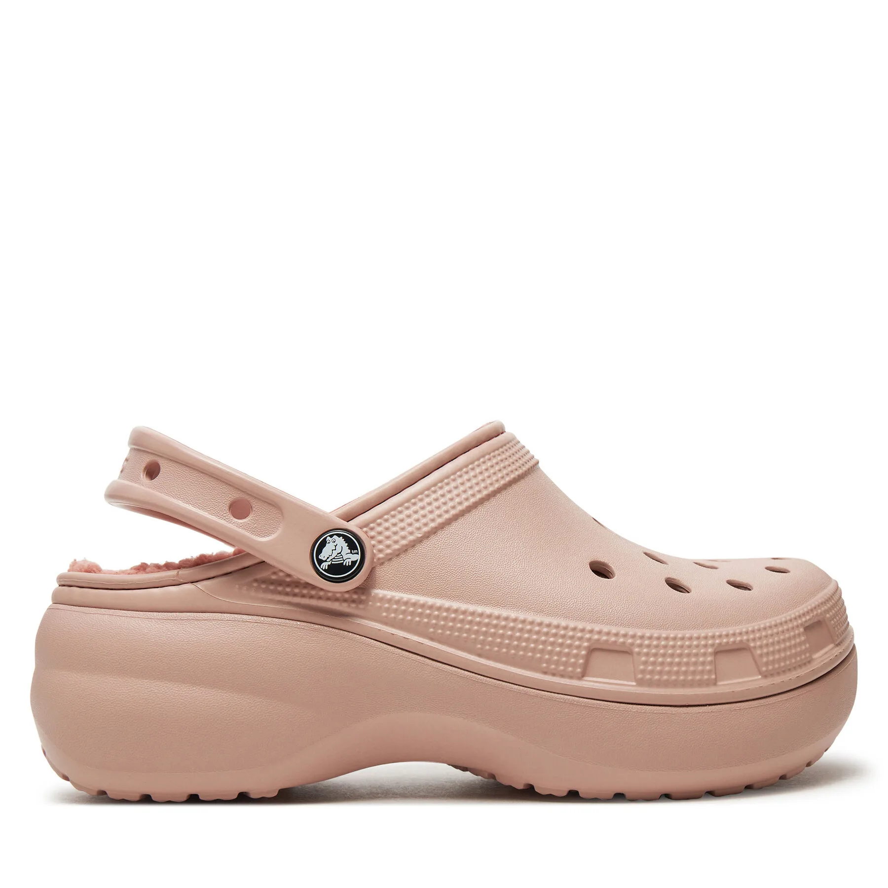 Чехли Crocs Classic Platform Lined Clog W 207938 Розов – Дамски чехли