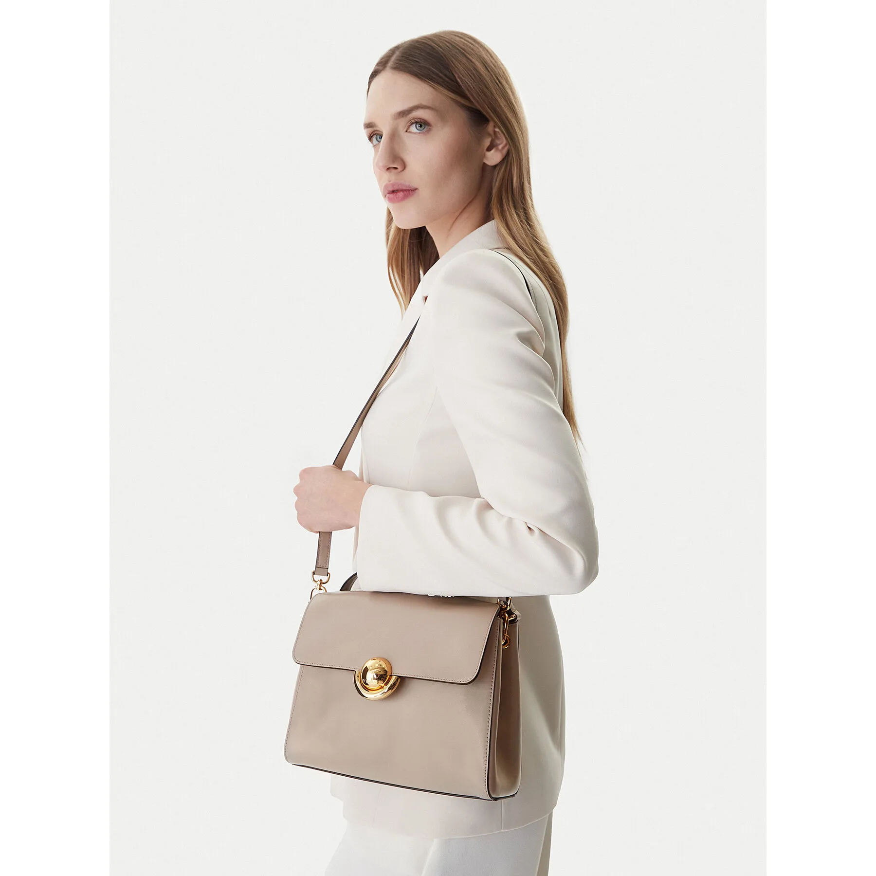 Дамска чанта Furla Domus S WB01957 BX4184 IT 4488S Бежов – Чанти