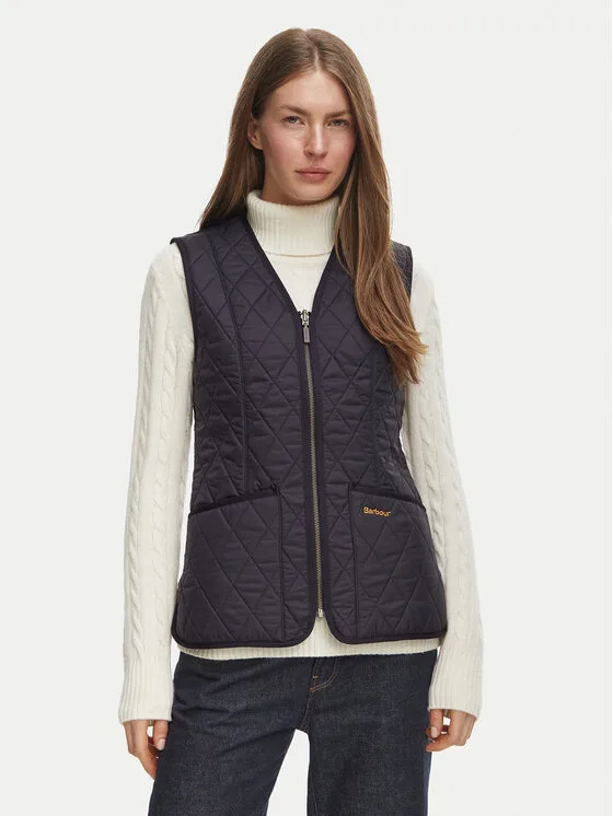 Дамски елек Barbour Fleece Betty тъмносин – Дамски елеци