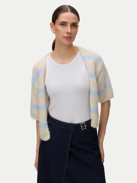 Дамска жилетка Vero Moda Maybe бежова – Дамски жилетки