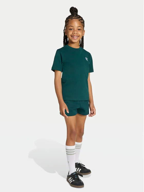 adidas Комплект тишърт и панталонки JY4875 Зелен Regular Fit – Детски комплекти
