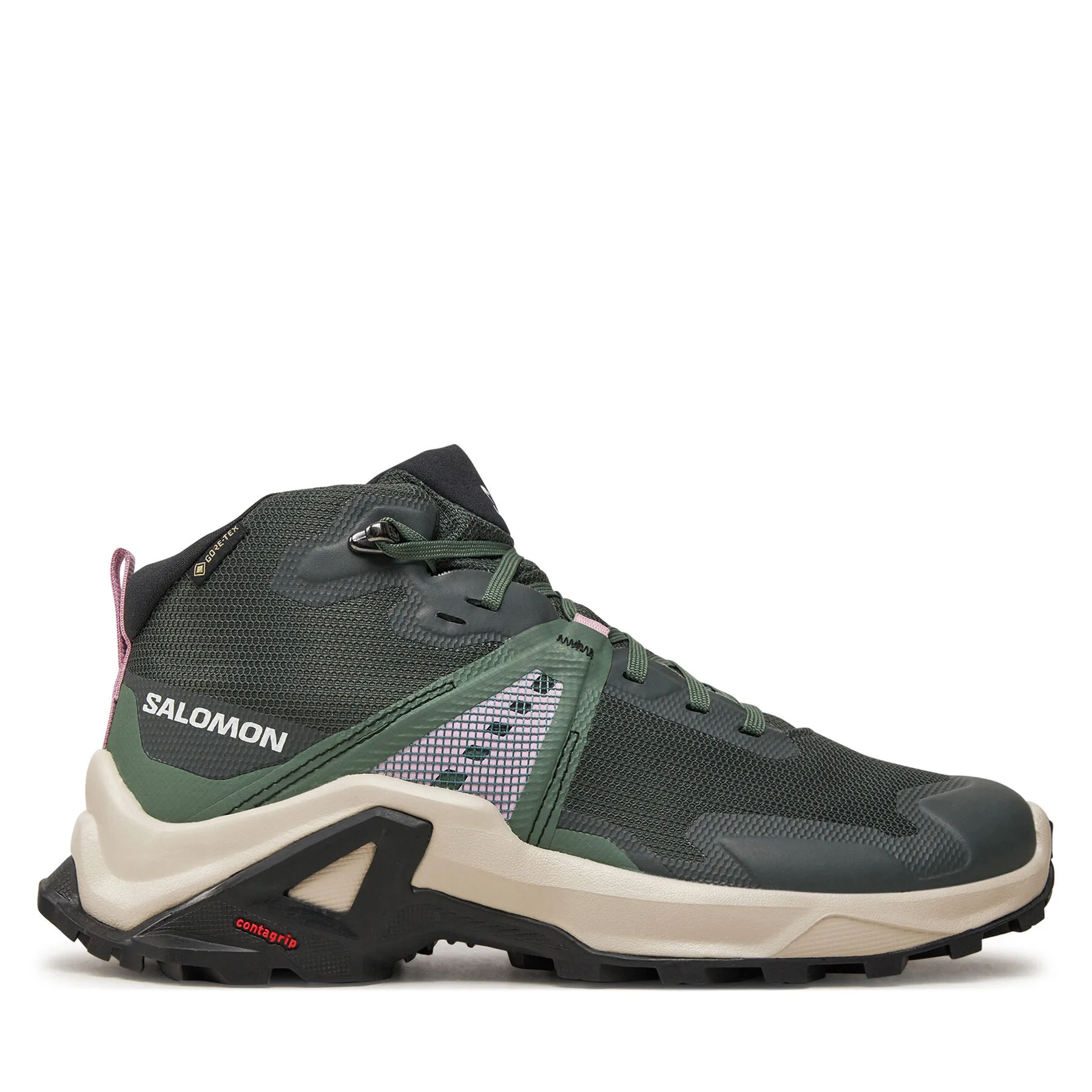 Туристически Salomon X Raise Mid Gore-Tex L47458100 Зелен – Спортни обувки