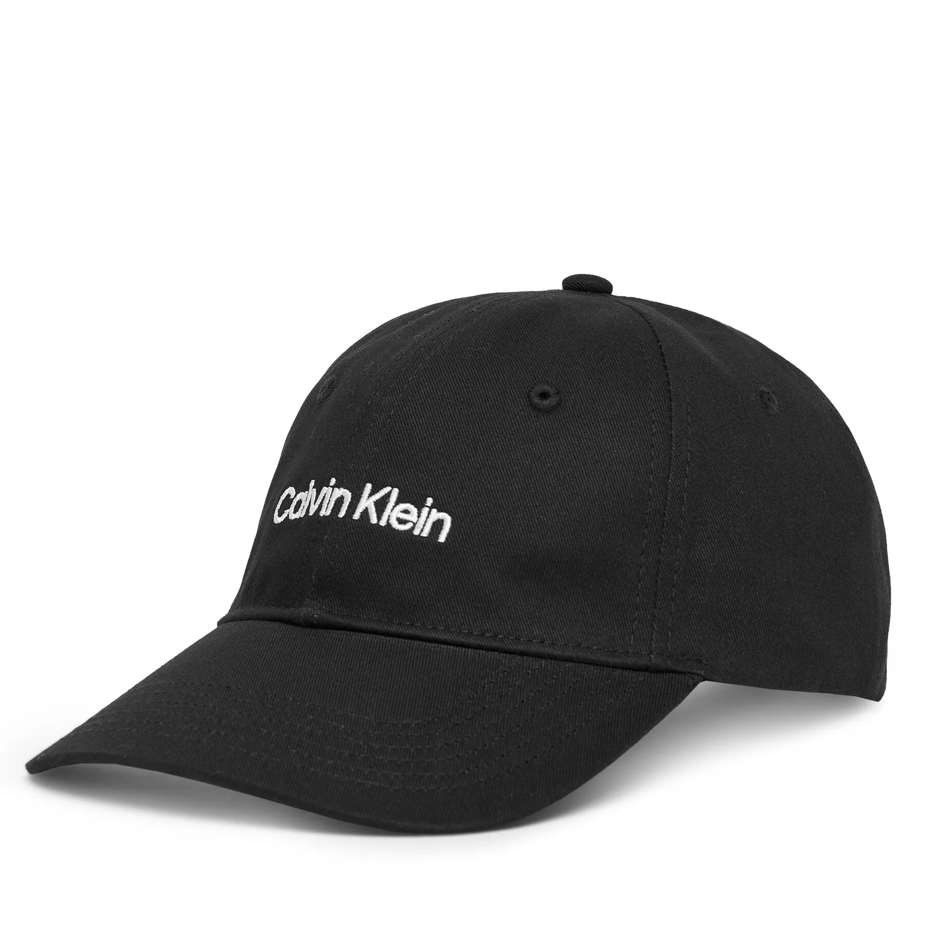 Дамска шапка с козирка Calvin Klein Logo Embroidery Baseball черна – Черен – Шапки с козирка