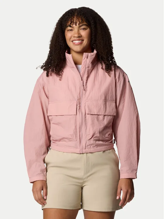 Дамско яке Columbia Paracutie Cropped Cargo червено – Дамски преходни якета