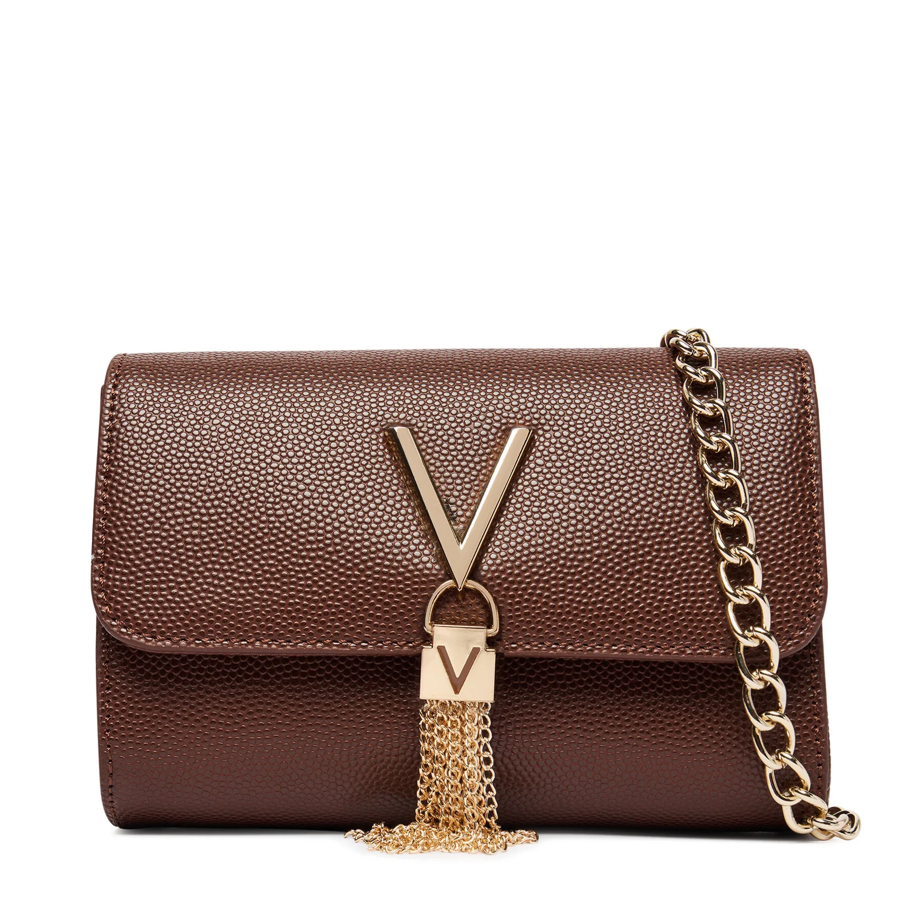 Дамска чанта Valentino Divina VBS1R403G Кафяв – Чанти