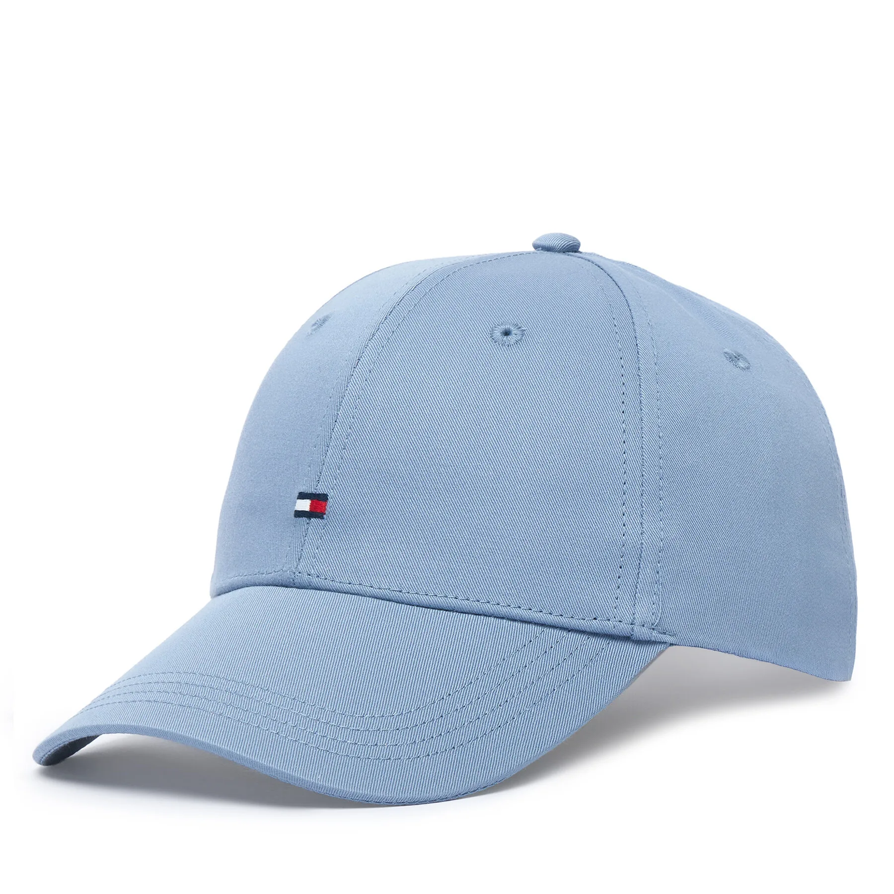 Дамска шапка с козирка Tommy Hilfiger Th Flag светлосиня – Шапки с козирка