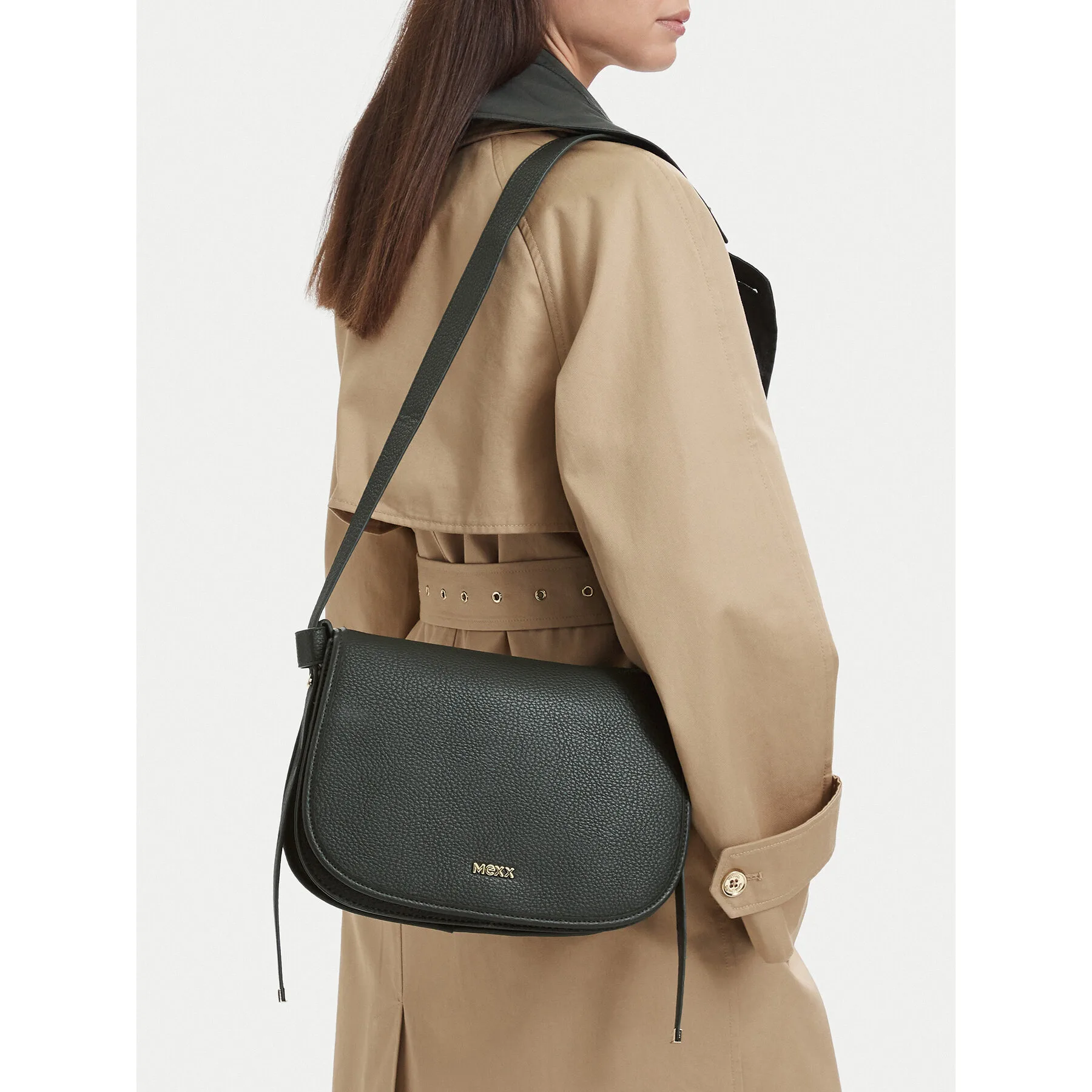 Дамска чанта MEXX MEXX-L-022-08 тъмнозелена – Дамски чанти тип плик