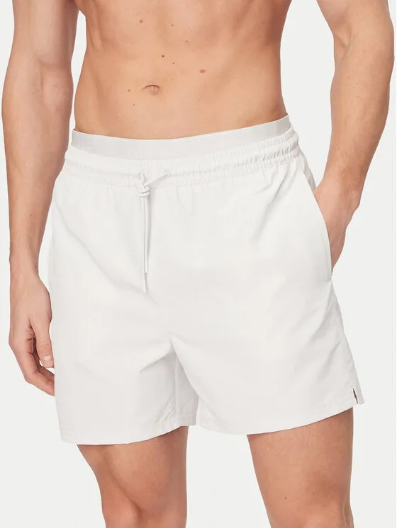 Мъжки плувни шорти Calvin Klein Swimwear сиви – Мъжки бански