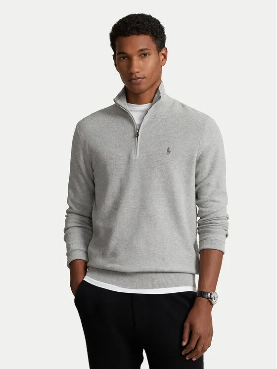Polo Ralph Lauren Пуловер 710932304002 Сив Regular Fit – Мъжки пуловери и жилетки