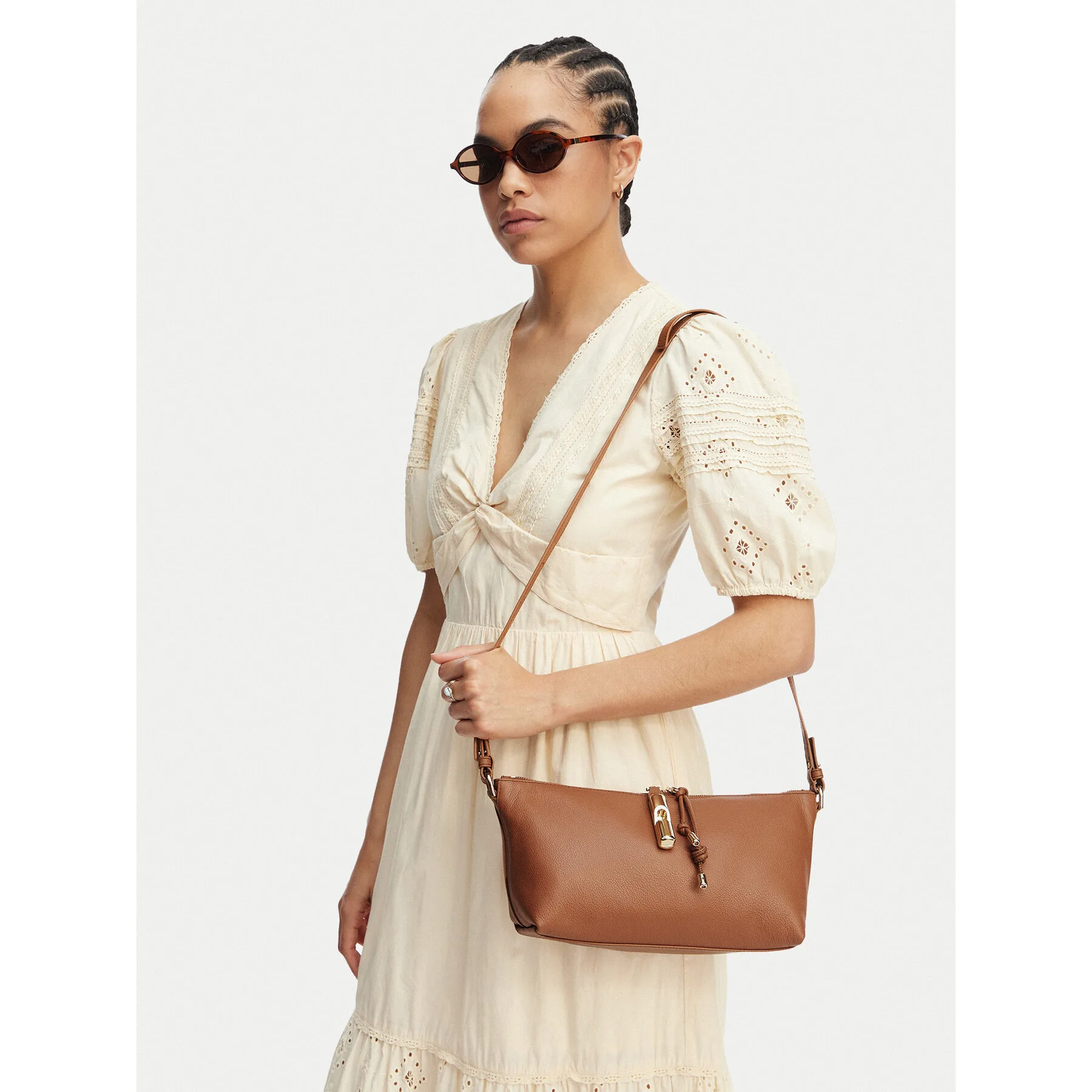 Дамска чанта Furla Debby Mini WE00865 BX3353 KH RY000 Кафяв – Чанти